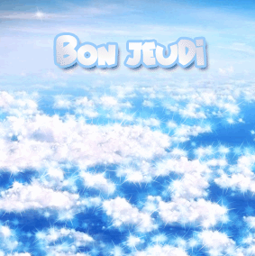 Gif animé Bon jeudi nuages